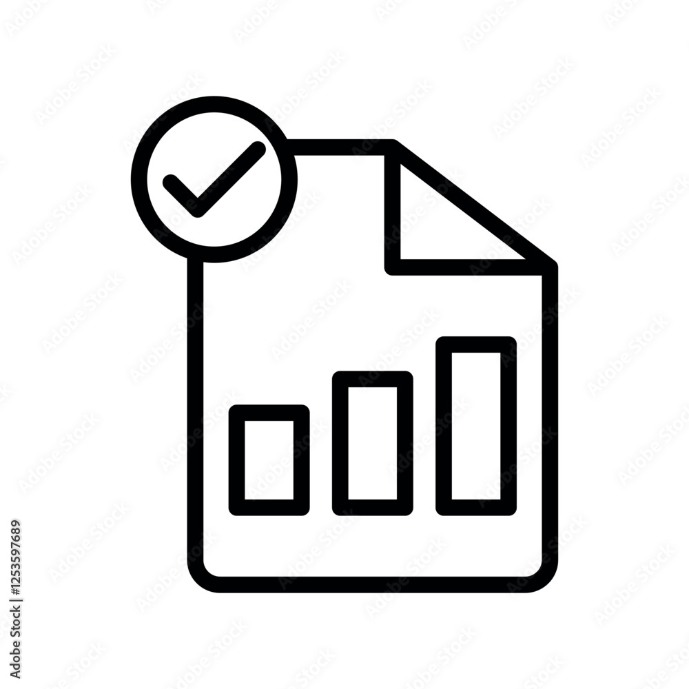 Aufkleber file chart vector icon