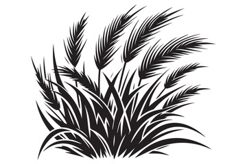 Grass silhouette vector