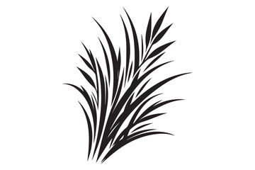 Grass silhouette vector
