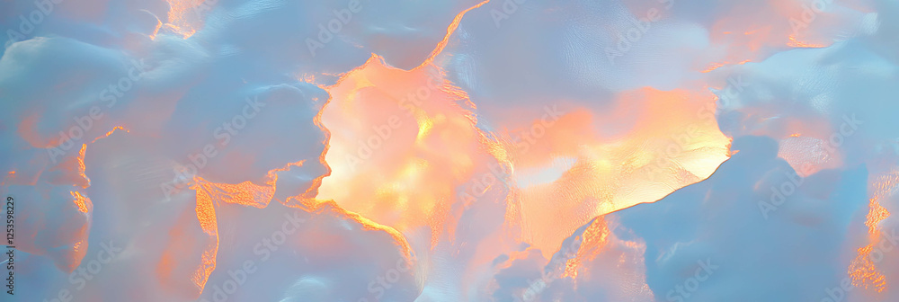 Poster exploration of venetian plaster with pearlescent sheen creating glowing ambiance