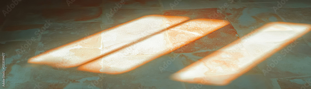 Poster exploring the texture of venetian plaster with light casting unique shadows