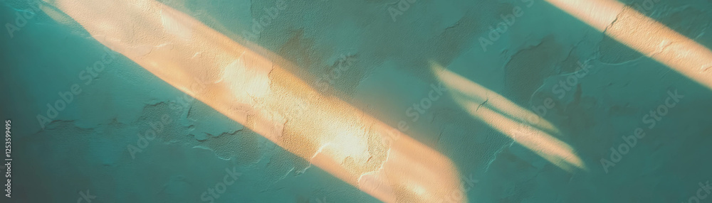 Poster exploring the texture and light of venetian plaster in a vibrant backdrop