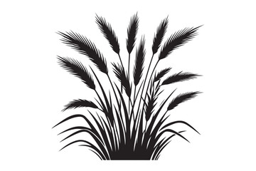 Grass silhouette vector