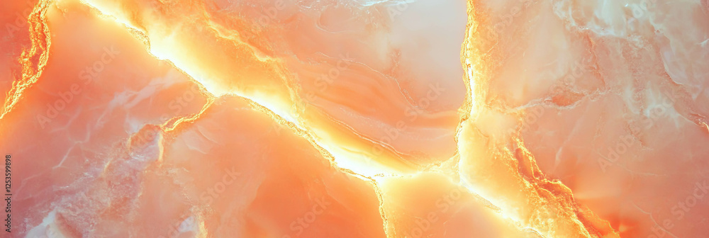 Poster Venetian plaster with subtle patterns and textures illuminated by soft light in a bright layout