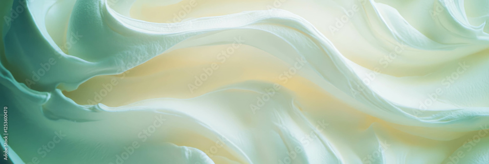 Poster Swirling patterns of Venetian plaster illuminated by soft lighting in a vibrant backdrop