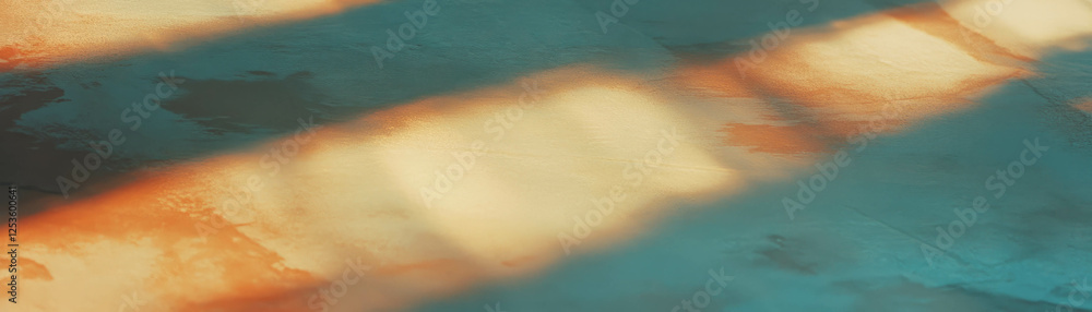 Poster textured venetian plaster illuminated by light creates intricate shadow patterns