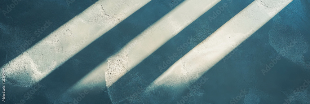 Poster textured venetian plaster reflecting light and shadows in a vibrant setting