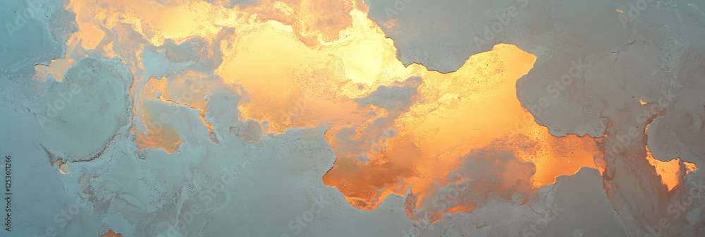 Poster Venetian plaster with textured surface showcases diffused lighting and a bright background