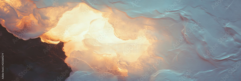 Poster Textured Venetian plaster with smooth finish and diffused lighting on bright background