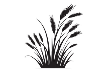 Grass silhouette vector