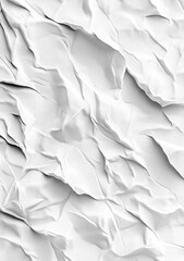 Obraz premium Abstract white crumpled texture background