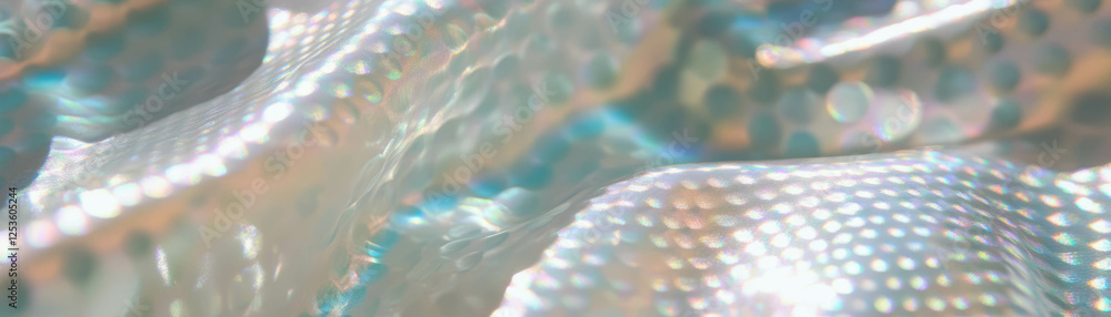 Poster Close-up view of bubble wrap revealing halftone texture effect