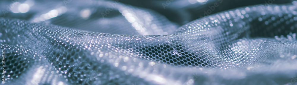 Poster Close-up view of bubble wrap with tactile halftone texture and intricate details