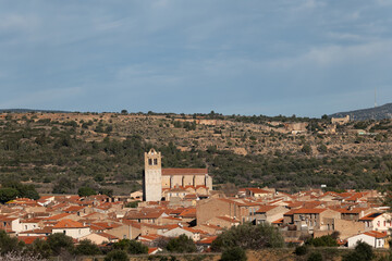 Obraz premium panoramic view of the old town of baixas