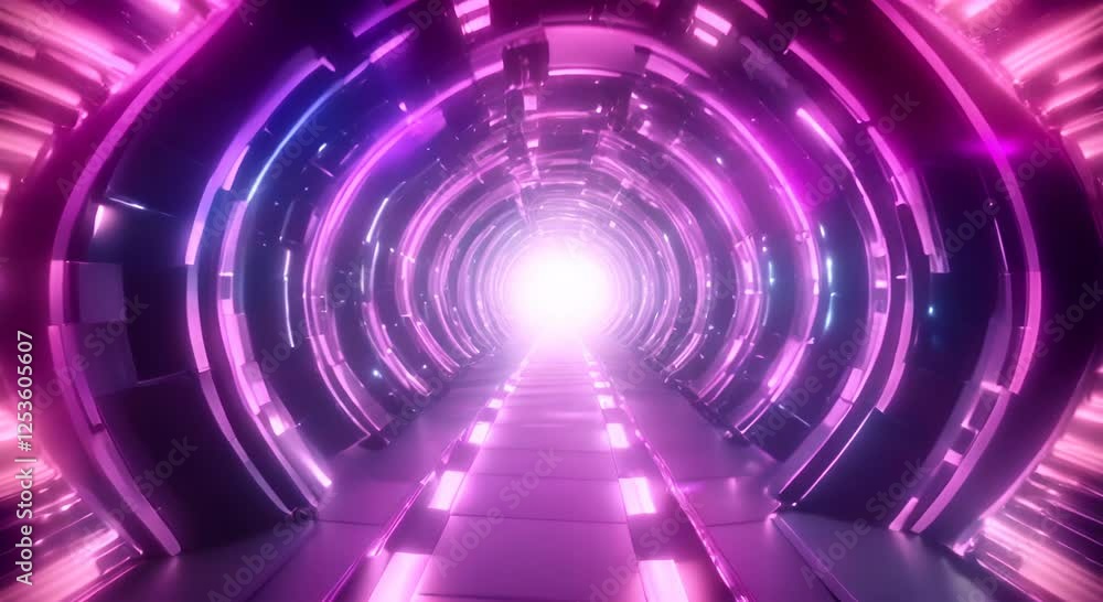 Poster abstract hyperspace tunnel animation that transports time space scifi interstellar travel wormhole f