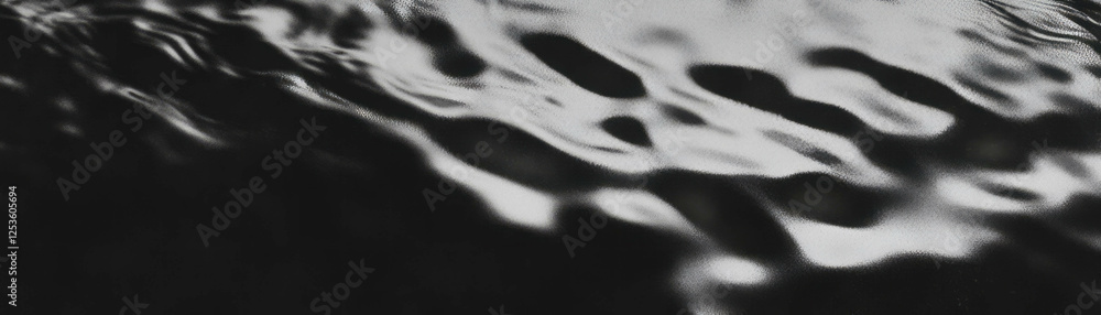 Aufkleber Close-up view of flowing water with halftone dots creating dynamic movement effect