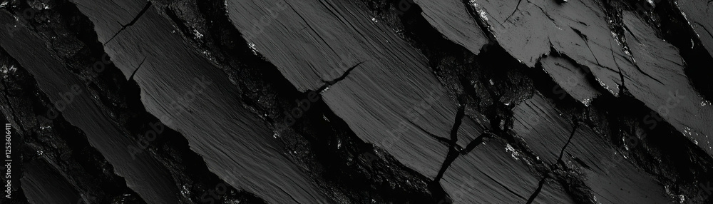 Poster close-up view of textured tree bark enhanced with halftone dots revealing intricate details