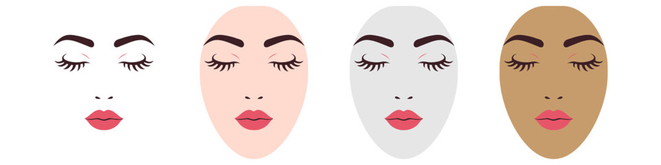 Vector icon for beauty.