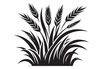 Grass silhouette vector