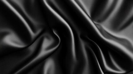 Fototapeta premium Luxurious Black Leather Texture Background with Fine Grain Detail for Elegance and Sophistication