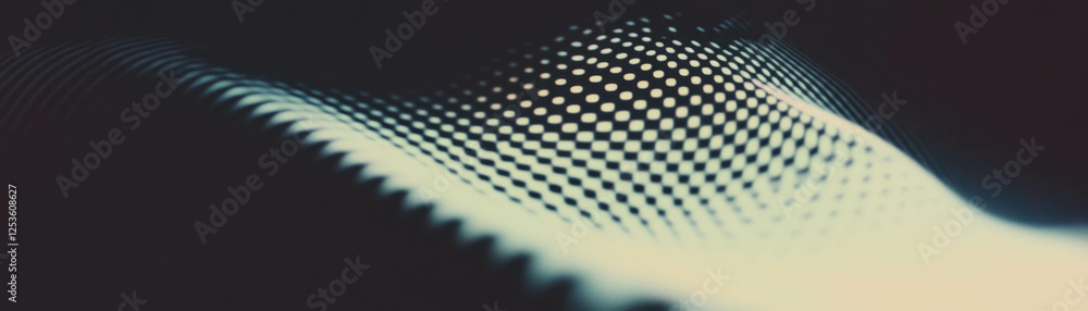 Poster fragmented diamond design with halftone texture on a grunge background