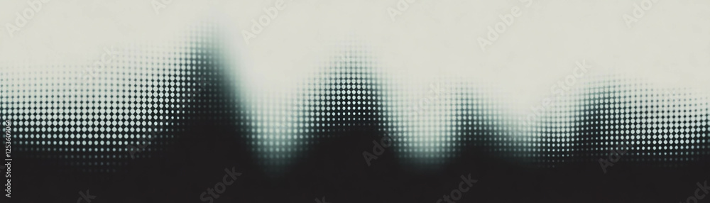 Poster halftone texture featuring a gradient of gray shades on a grunge background
