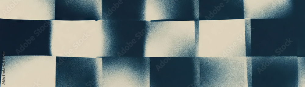 Poster Halftone texture grid featuring diverse patterns and a grunge aesthetic