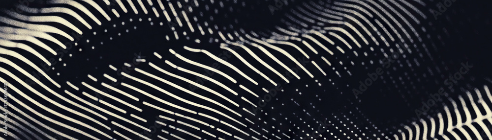 Aufkleber intersecting diagonal lines create a halftone textured pattern on a grunge background