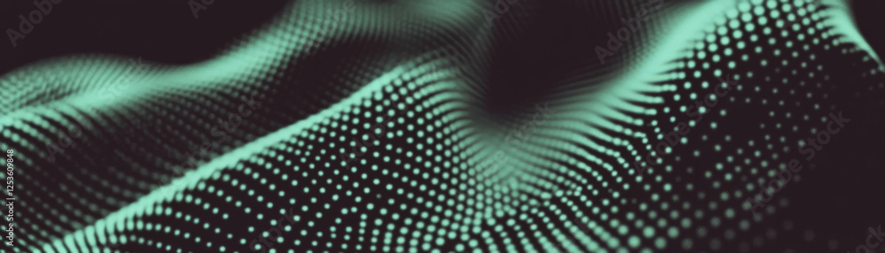 Aufkleber Halftone texture background with randomly placed dots creating an abstract design
