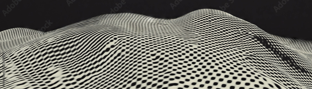 Aufkleber Pattern of rotating squares with halftone texture displayed from an aerial perspective