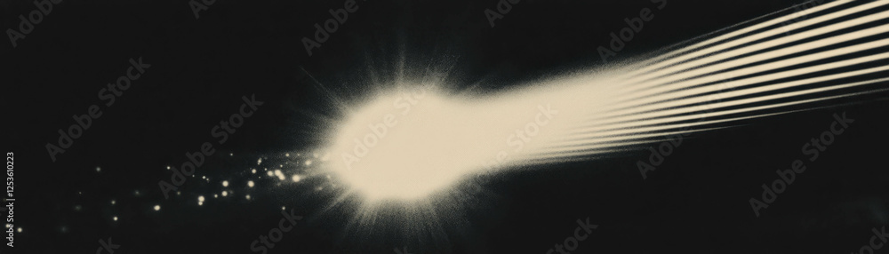 Poster Radial burst of halftone dots creating a dynamic and textured background