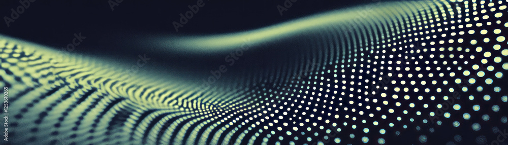 Poster radial gradient halftone texture with contrasting grayscale colors on a grunge background