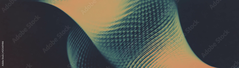 Aufkleber Dynamic halftone pattern formed by overlapping circles in a close-up shot