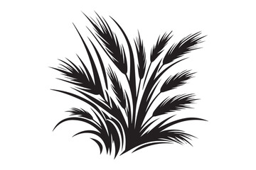 Grass silhouette vector