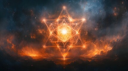 A background featuring the Metatron&rsquo;s Cube in soft, faded gray.