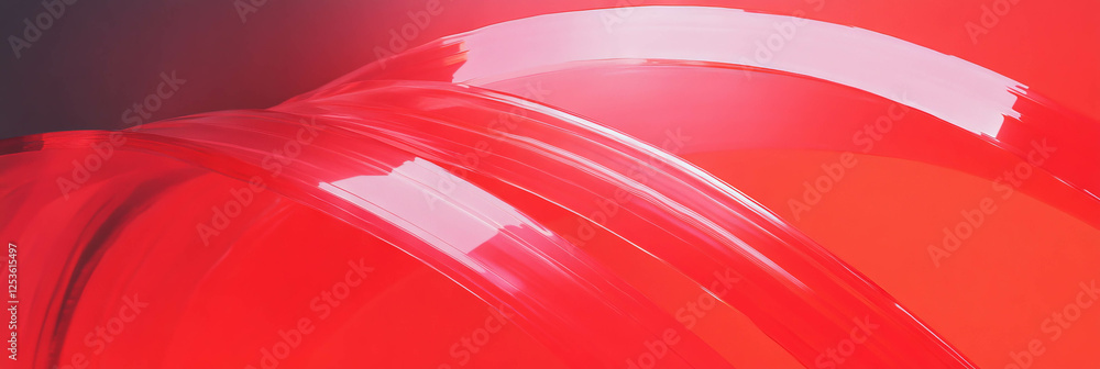 Aufkleber Crimson arcs create a mesmerizing visual display in a vibrant setting