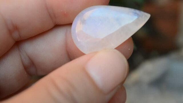 Moonstone specimen mineral on collection
