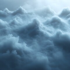 Obraz premium A background of layered fog with a gradient fade into pure white.