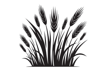 Grass silhouette vector