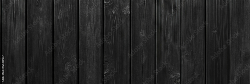 Aufkleber dark wood planks with intricate grain and knots create a rustic and natural texture background