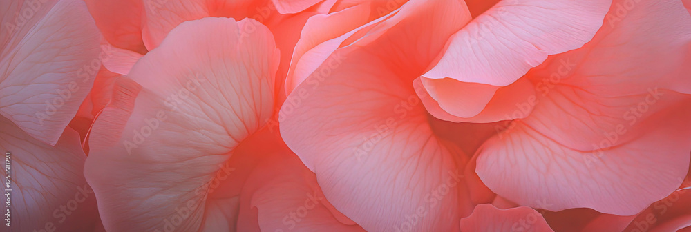 Poster beautiful elegant begonia petals showcasing softness and delicate hues in a serene garden setting