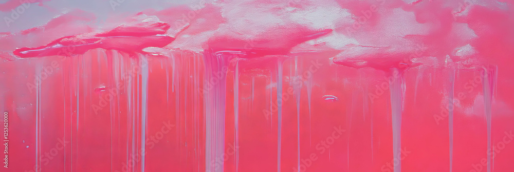 Poster pale ruby streaks create a vibrant abstract landscape filled with cascading colors