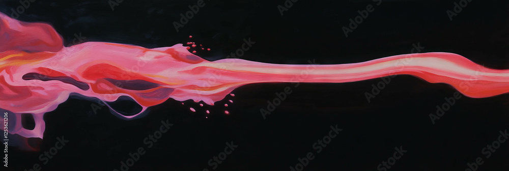 Poster captivating scarlet streaks swirl against a dark backdrop in this artistic display of movement