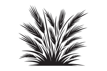 Grass silhouette vector