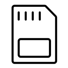 memory card icon illustration