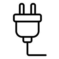 electric plug icon illustration