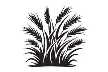 Grass silhouette vector
