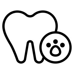 Veterinary Dental Care Icon for Pet Health