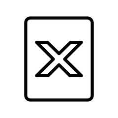file excel box vector icon