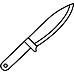 Sharp Blade Line Art Vector Design